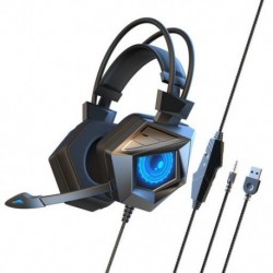 Szín: Színes - SY-G15MV Gaming Headset Hang Vibrációs Headset Mikrofonnal Sztereó Basszus Zajszűrő PS4 Fejhallgató LED