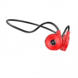 Piros szín - True Bone Conduction fejhallgató Fone Bluetooth-kompatibilis De Ouvido Wear nyitott füles horog Könnyű súly,