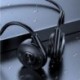 Szín: zöld - True Bone Conduction fejhallgató Fone Bluetooth-kompatibilis De Ouvido Wear nyitott füles horog Könnyű súly,
