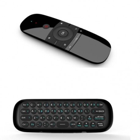 Szín: billentyűzet és egér - W1 Fly Air Mouse vezeték nélküli billentyűzet egér 2.4G újratölthető giroszkóp mini