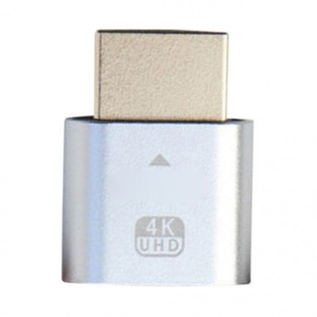 Szín: kék - HDMI-kompatibilis virtuális kijelző 4K Dummy Plug Display Cheat Virtual Plug Ultra HD Dummy emulátor adapter