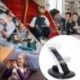 Fehér szín - Kettős kontrolleres töltőállvány Vezeték nélküli joystick töltődokkoló bölcső jelzőlámpákkal Sony