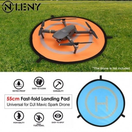 Szín: 55 cm Normál - 55/75/110 cm Gyorsan összehajtható leszállólap Univerzális FPV Drone Parkolókötény