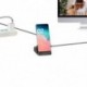 Fekete szín - 8 az 1-ben telefonállvány töltő C típusú dokkoló állomás HDMI-kompatibilis biztonsági digitális