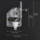 Fehér szín - 3D nyomtató alkatrészei MK8 Extruder Clone Dual Drive Extruder frissítés Bowden extruder 1,75 mm-es filament