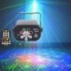 8 lyuk 129 minta USB-s LED lézeres égbolt projektor fény RGB UV DJ party lámpatest hálószoba születésnapi