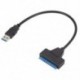 Kábel hossza: 0,2 m - USB 3.0 SATA 3 kábel Sata-USB adapter akár 6 Gbps-ig Támogatás 2,5 hüvelykes külső SSD HDD