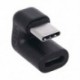 U-alakú, 180 fokos derékszögű USB 3.1 C típusú USB-C konverter adapter okostelefonhoz Samsung Xiaomi Huaweihez