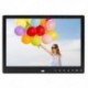 Szín: fehér EU - 12 hüvelykes képernyő HD digitális képkeret Elektronikus album IPS kijelző IPS LCD 1080P képpel Zene