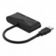 Fekete szín - USB 3.0 – HDMI-kompatibilis VGA 3,5 mm-es audioadapter-dokkolóval Macbook iPad Samsung S20 Dex Huawei P30