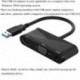 Fekete szín - USB 3.0 – HDMI-kompatibilis VGA 3,5 mm-es audioadapter-dokkolóval Macbook iPad Samsung S20 Dex Huawei P30