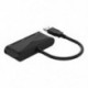 Fekete szín - USB 3.0 – HDMI-kompatibilis VGA 3,5 mm-es audioadapter-dokkolóval Macbook iPad Samsung S20 Dex Huawei P30