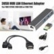 Szín: USB 3.0 FEKETE - 3 USB HUB LAN Ethernet adapter   OTG USB-kábel Fire Stick 2ND GEN vagy Fire TV3 TV Stick 1080P (full