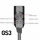 Fekete szín - OUTAD külső USB hangkártya sztereó mikrofon hangszóró fejhallgató audio jack 3,5 mm-es kábeladapter