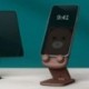 Szín: Zöld medve - Aranyos rajzfilm telefontartó asztali mobiltelefon állvány, állítható magasságú szög iPhone 11 12
