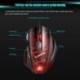 Fekete szín - A7 Gamer Mouse Színes háttérvilágítású, nagy pontosságú optikai motor ABS LED optikai vezetékes