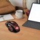 Fekete szín - A7 Gamer Mouse Színes háttérvilágítású, nagy pontosságú optikai motor ABS LED optikai vezetékes