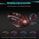Fekete szín - A7 Gamer Mouse Színes háttérvilágítású, nagy pontosságú optikai motor ABS LED optikai vezetékes