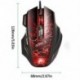 Fekete szín - A7 Gamer Mouse Színes háttérvilágítású, nagy pontosságú optikai motor ABS LED optikai vezetékes