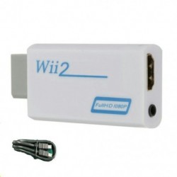 Szín: 3 - Wii-HDMI-kompatibilis adapterhez WII-HDMI-kompatibilis adapterhez Veszteségmentes közvetlen kijelzőadapter HDMI