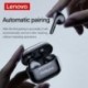 Fekete szín - Lenovo LP40 vezeték nélküli fejhallgató TWS Bluetooth-kompatibilis fülhallgató Touch Control Sport