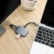USB-C-USB 3.0 és USB 2.0 és VGA átalakító kábeladapter alumíniumötvözet C-típusú HUB-adapter C-típusú