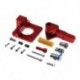 Piros szín - CR10 PRO továbbfejlesztett Dual Gear MK8 extruder dupla tárcsás közvetlen alumínium extruder Ender 3 CR10 PRO
