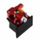 Piros szín - CR10 PRO továbbfejlesztett Dual Gear MK8 extruder dupla tárcsás közvetlen alumínium extruder Ender 3 CR10 PRO