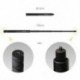 Fekete szín - Insta360 ONE X2 Invisible Selfie Stick GO 2 / ONE RS / R 1,2 m-es szénszálas hosszabbító rúdhoz Insta 360