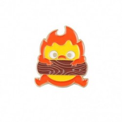 Fém színe: XZ5874 - 10 DB / LOT Calcifer Zománc Pin Egyedi Fire Elf japán anime fibulák Anime bross hajtóka jelvény