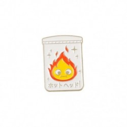 Fém színe: XZ5875 - 10 DB / LOT Calcifer Zománc Pin Egyedi Fire Elf japán anime fibulák Anime bross hajtóka jelvény