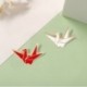 Fém színe: XZ3145 - Papírdaruk zománctű Egyedi fehér piros origami madár bross táska hajtóka kitűzők egyszerű állat