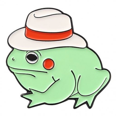 Fém színe: XZ5347 - Béka bross epervarázs Halloween varázsló sapka karácsonyi középső ujj béka ruházat