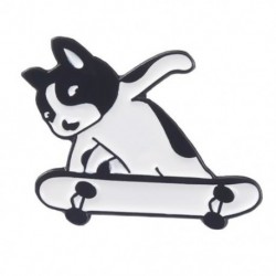 Fém színe: XZ5601 - Shiba Inu bross macska bross kutya melltű kutya gördeszka melltű macska gördeszka melltű pár bross