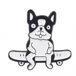 Fém színe: XZ5602 - Shiba Inu bross macska melltű kutya melltű kutya gördeszka melltű macska gördeszka bross pár bross