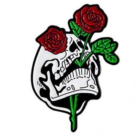 Fém színe: XZ1099 - Punk koponya bross rózsa koponya gomba koponya kaktusz koponya színes gyémánt koponya egyszarvú