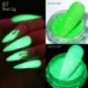 Szín: XS25-7 - 1Box Neon Púderes Köröm Glitter Fluoreszkáló Pigment Zöld Sárga Króm Körömpor Tükör hatású Fényes