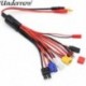 Szín: 1 db - 1/2/5 db 8 az 1-ben töltőadapter 4,0 mm-es banán csatlakozó EC3 XT60 TRX JST Futaba T csatlakozóhoz Imax B6