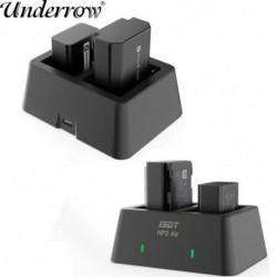 Fekete szín - ISDT NP2 Air USB Type-C töltő, vegyes kétcsatornás akkumulátor intelligens töltő APP csatlakozással