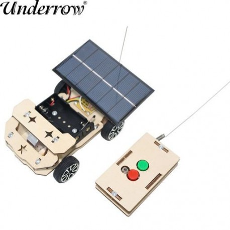 Szín: 1db - DIY Mini Solar Vezeték nélküli távirányító Autós játék Tudományos Oktatási Játék összeállítás RC