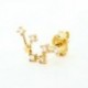 11 - 1 db 12 Constellations 925 Sterling ezüst fülbevaló női fülbevaló fülbevaló füllyukasztás 18K arany esküvői