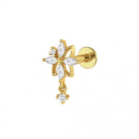 1 db - 1db Love Pearl Leaf Fülbevaló Ezüst 925 Fülbevaló Női Fülbevaló Kezdő Porc Piercing Esküvői Szép Ékszer