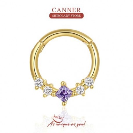 4 - 1 db ezüst 100%    925 ékszer női fülbevaló színes cirkon karika fülbevaló piercing esküvői 18 karátos arany 2023