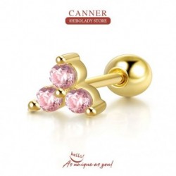 8 - 1 db ezüst 100%    925 ékszer női fülbevaló színes cirkon karika fülbevaló piercing esküvői 18 karátos arany 2023