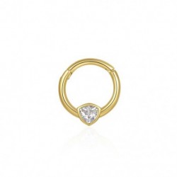 4 - 1 db fehér kristály 925 sterling ezüst fülbevaló női karikás fülbevaló piercing Aretes 18K arany finom ékszer 2022