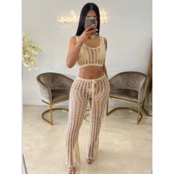 Szín: bézs L - Nyári tavaszi Office Lady Fitness női öltöny póló nyakú rövid ujjú oldalsó kiömlött ing motoros