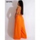 Szín: narancssárga L - Nyári, háttámla nélküli derékpánt, kivágott strandkombó, vállról lefelé szexi, bő, széles
