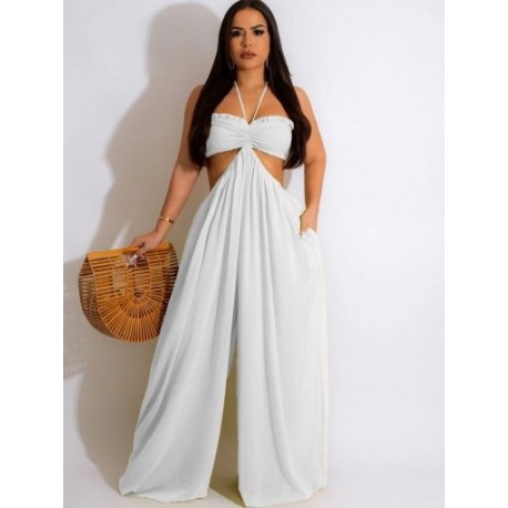 Szín: fehér L - Nyári, háttámla nélküli derékpánt, kivágott strandkombó, vállról lefelé szexi, bő, széles