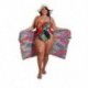 Szín: kék 5XL - Nagy méretű női fürdőruha, kétrészes szett Cover Up bikini szettek Szexi jumpsuit fürdőruha