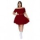 Szín: piros XXXL - Wmtar plusz méretű, kétrészes szettek szoknyák, női divat, alkalmi, felső miniszoknya, tömör